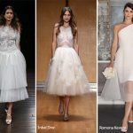 Abiti da sposa midi moda autunno inverno 2017