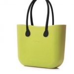 Borsa O Bag Lime con manici lunghi neri