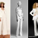 Completi da sposa con pantaloni e jumpsuits moda autunno inverno 2017
