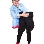 Originale costume di Carnevale e Halloween Mezzo Zombie horror