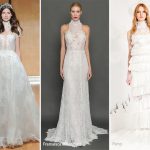 Vestiti da sposa con collo alto moda autunno inverno 2017
