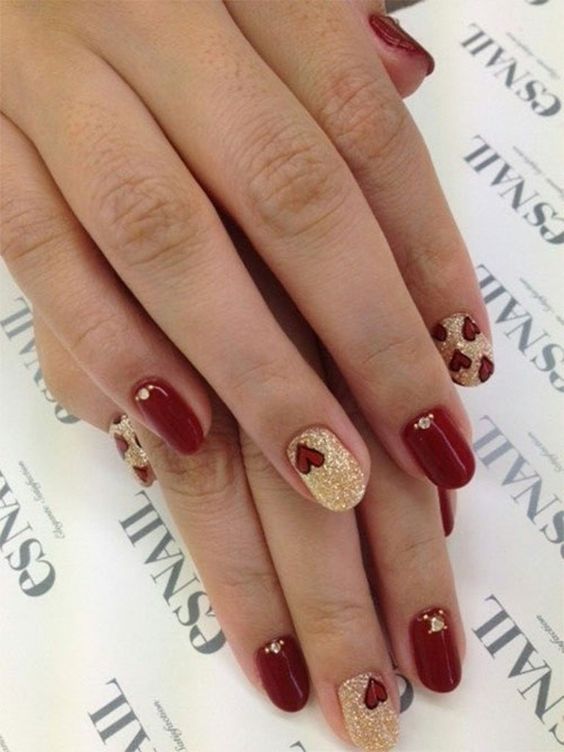 Idea Nail Art romantica per San Valentino - Lei Trendy