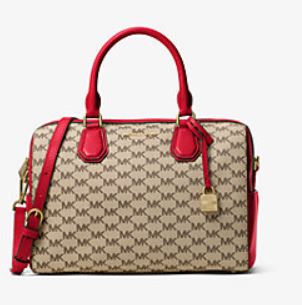 Nuovo Bauletto MK Mercer collezione primavera estate 2017 in tessuto logato