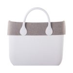 Nuovo Bordo Borse O Bag in micro texture colore tortora primavera estate 2017