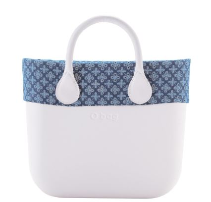 Nuovo Bordo estivo Borsa O Bag Mini in denim con ricamo sandallo