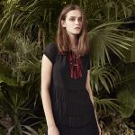 Abito con frange Sisley estate 2017