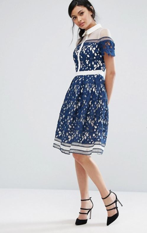 Abito corto elegante da cerimonia