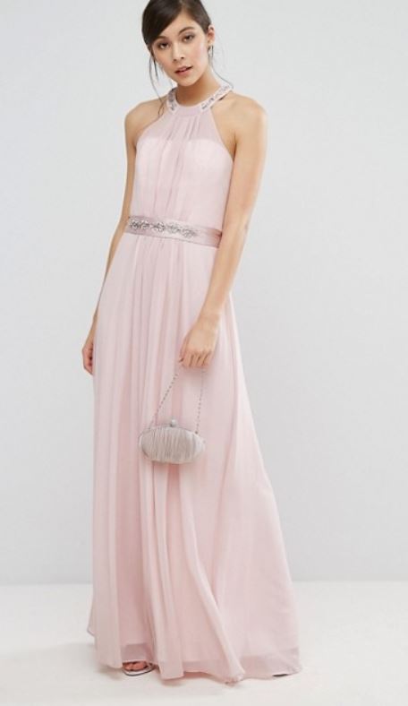 Abito elegante lungo da cerimonia primavera estate 2017