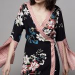 Abito kimono floreale Sisley collezione primavera estate 2017