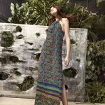 Abito lungo Sisley stampa floreale estate 2017