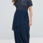 Abito lungo da cerimonia taglie comode estate 2017