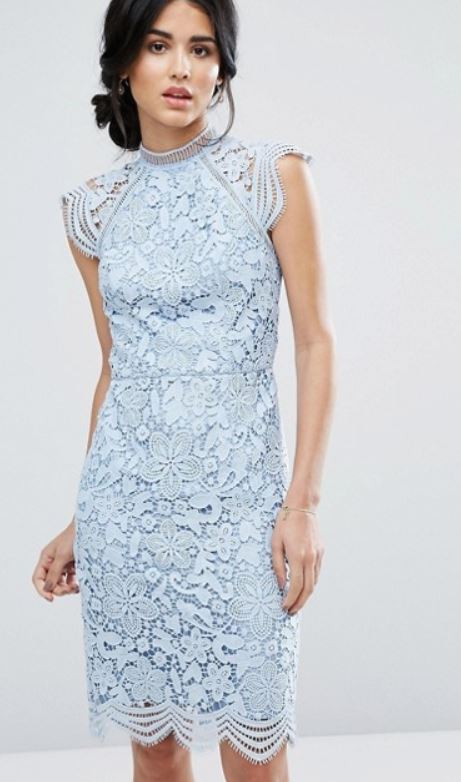 Abito tubino in pizzo elegante da cerimonia