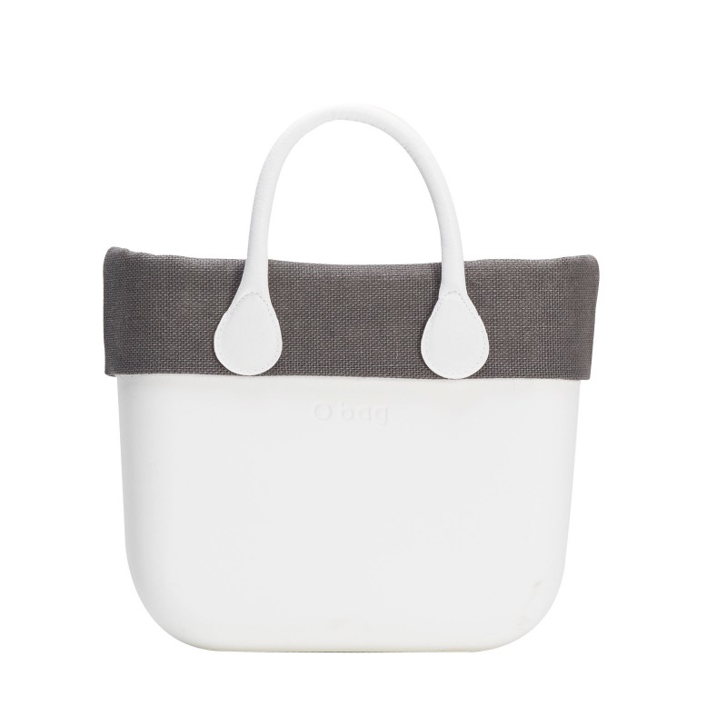 Bordo estivo o bag mini in Juta grigia