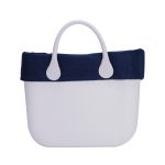 Bordo in seta blu navy borsa O bag estate 2017