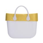 Bordo in seta gialla borsa O bag estate 2017