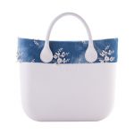 Borsa O Bag con nuovo borso estivo in denim ricamato