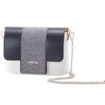 Borsa O Pocket con fascia in tessuto blu collezione primavera estate 2017 1