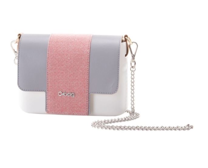 Borsa O Pocket con fascia in tessuto salmone collezione primavera estate 2017