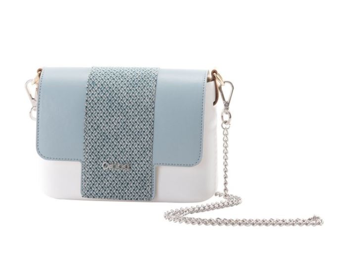 Borsa O Pocket con fascia in tessuto verde collezione primavera estate 2017 1
