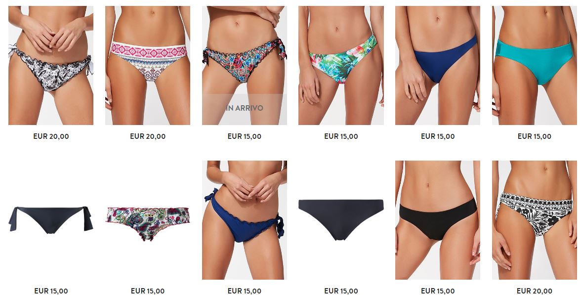 Foo e Prezzi Slip Costumi da bagno Calzedonia estate 2017