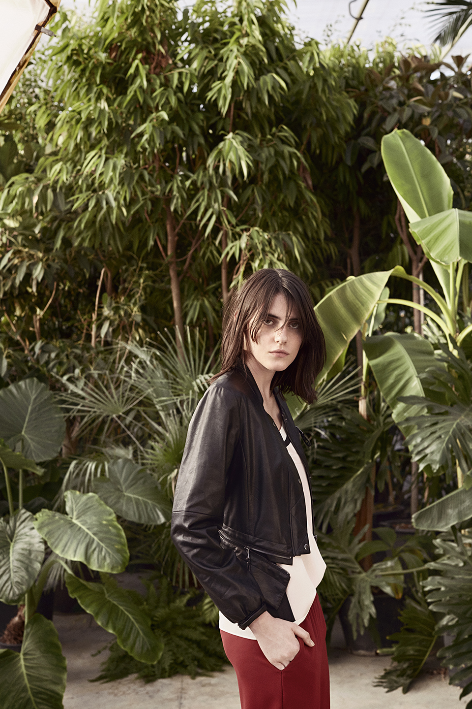 Giubbino ecopelle Sisley collezione primavera 2017