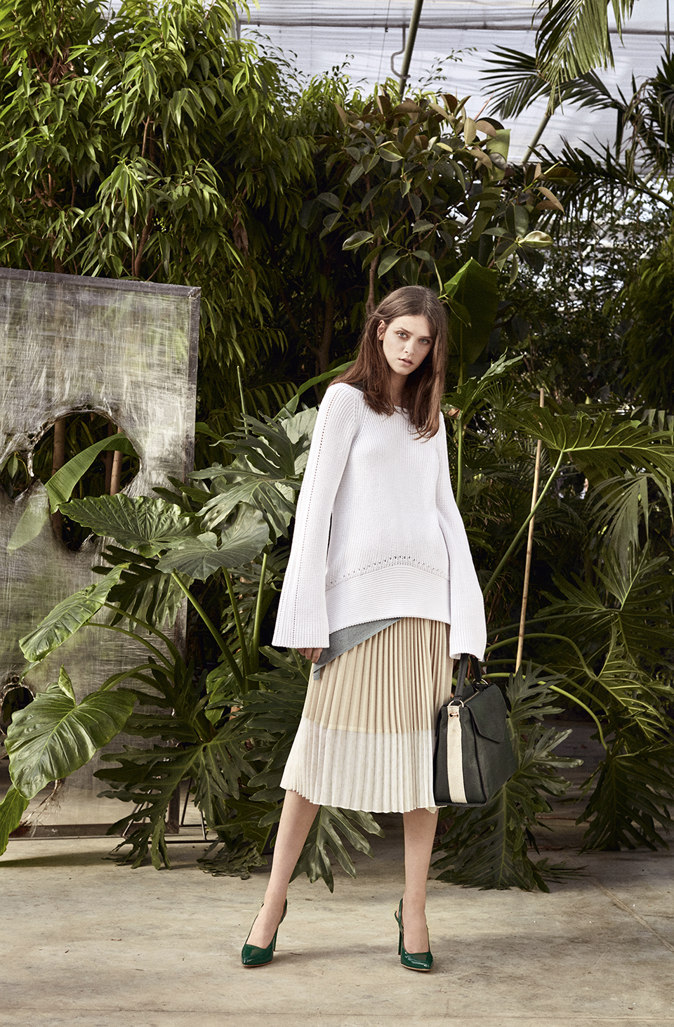 Gonna plisse Sisley primavera estate 2017