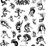 Idee disegni per tatuaggi Kokopelli con significato Felicita