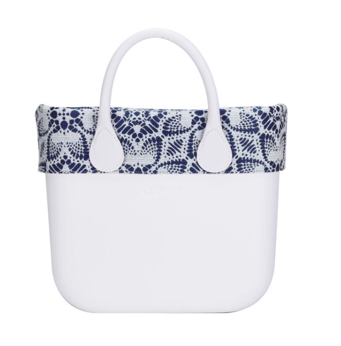 Nuovo bordo borsa O Bag mini in tessuto effetto pizzo Riviera primavera estate 2017