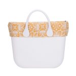 Nuovo bordo borse O Bag effetto pizzo Riviera giallo estate 2017