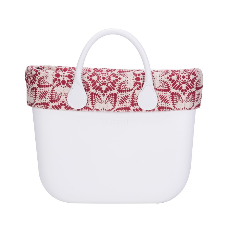 Nuovo bordo borse O Bag effetto pizzo Riviera rosso estate 2017