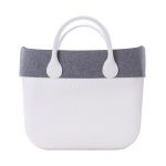 Nuovo bordo estivo 2017 O bag in tessuto micro texture blu