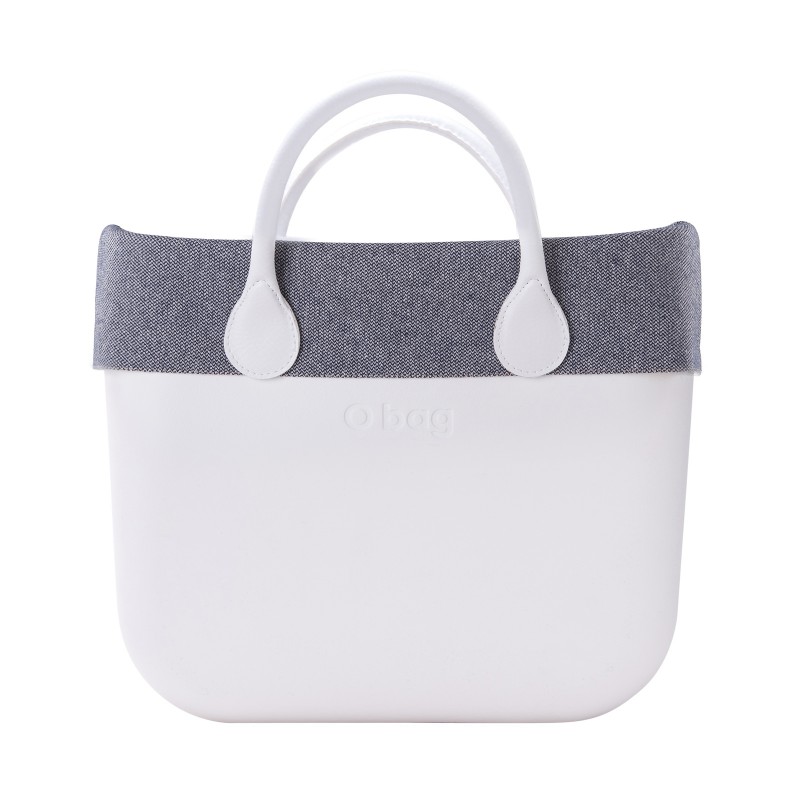 Nuovo bordo estivo 2017 O bag in tessuto micro texture blu