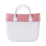 Nuovo bordo estivo 2017 O bag in tessuto micro texture rosa salmone