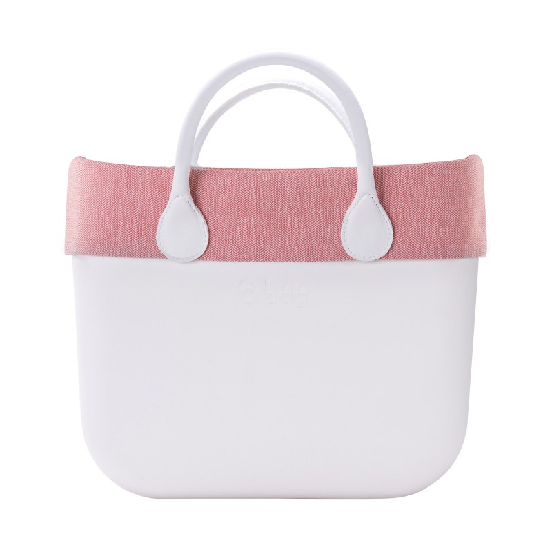 Nuovo bordo estivo 2017 O bag in tessuto micro texture rosa salmone