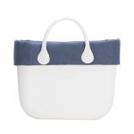 Nuovo bordo in juta borse O bag estate 2017 colore blu avio