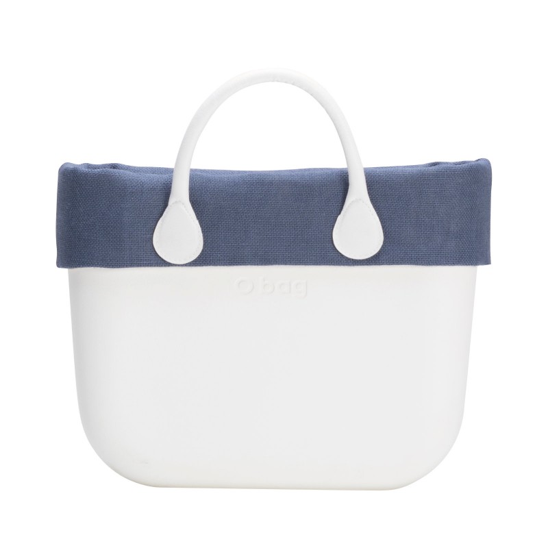 Nuovo bordo in juta borse O bag estate 2017 colore blu avio