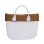 Nuovo bordo in juta borse O bag estate 2017 colore ocra