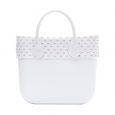 O Bag Mini con bordo estivo 2017 Candy Ecru