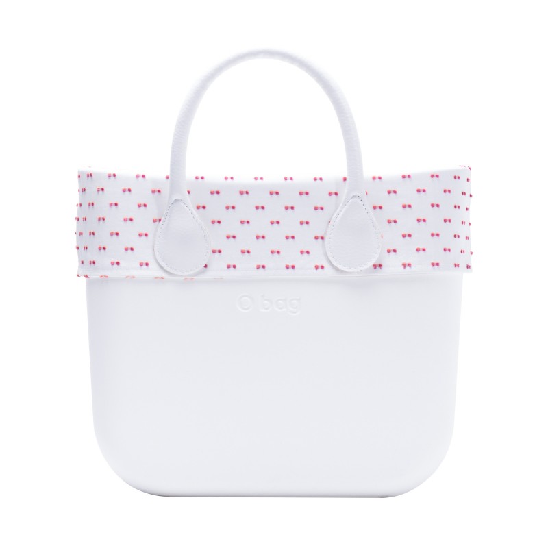 O Bag Mini con bordo estivo Candy rosso fragola