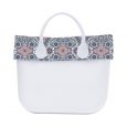 O Bag Mini con bordo estivo damascato