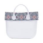 O Bag Mini con bordo estivo damascato