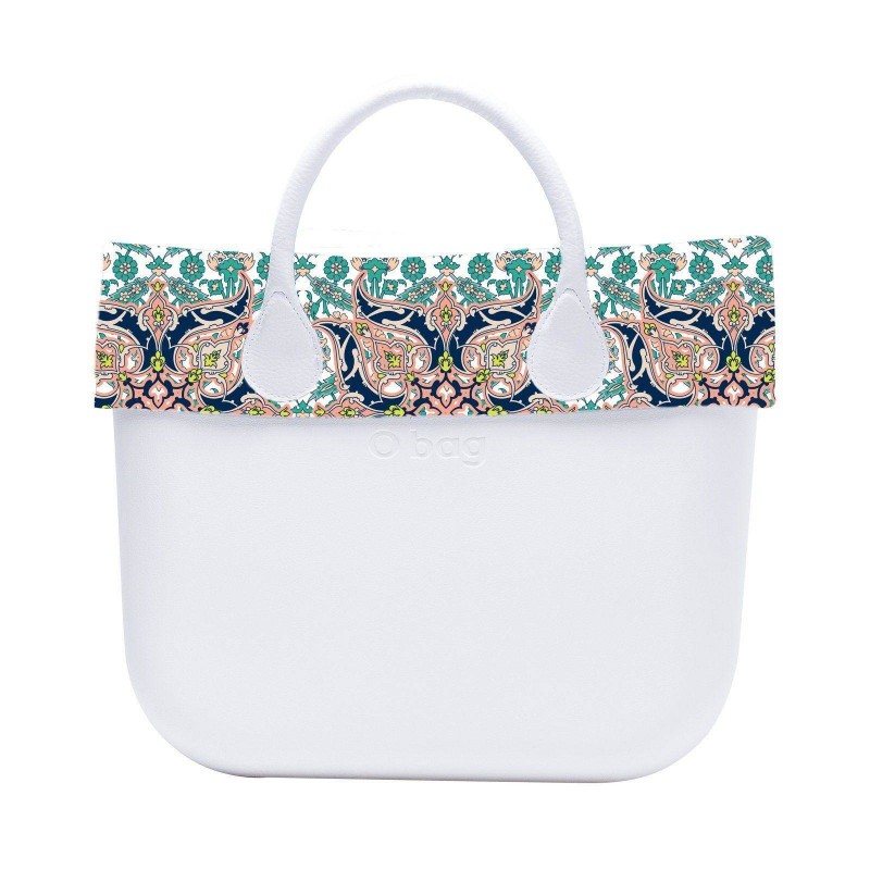 O Bag con bordo in tessuto fantasia foulard primavera estate 2017