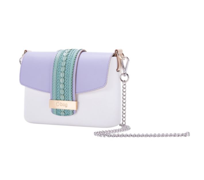 O Pocket con pattina in ecopelle con fascia ad intreccio estate 2017