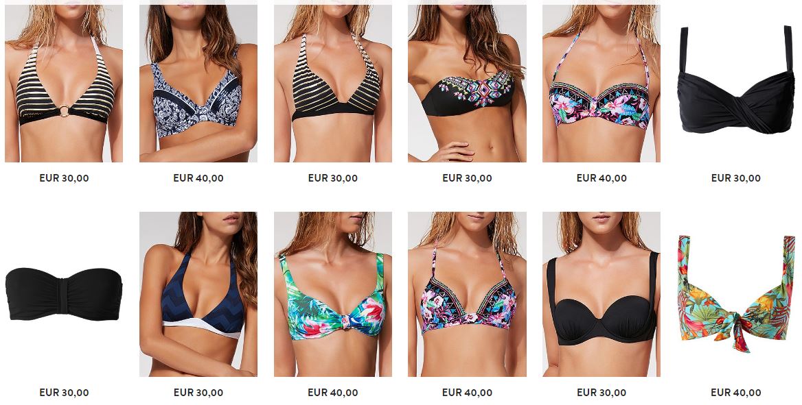 Reggiseni bikini Calzedonia catalogo estate 2017