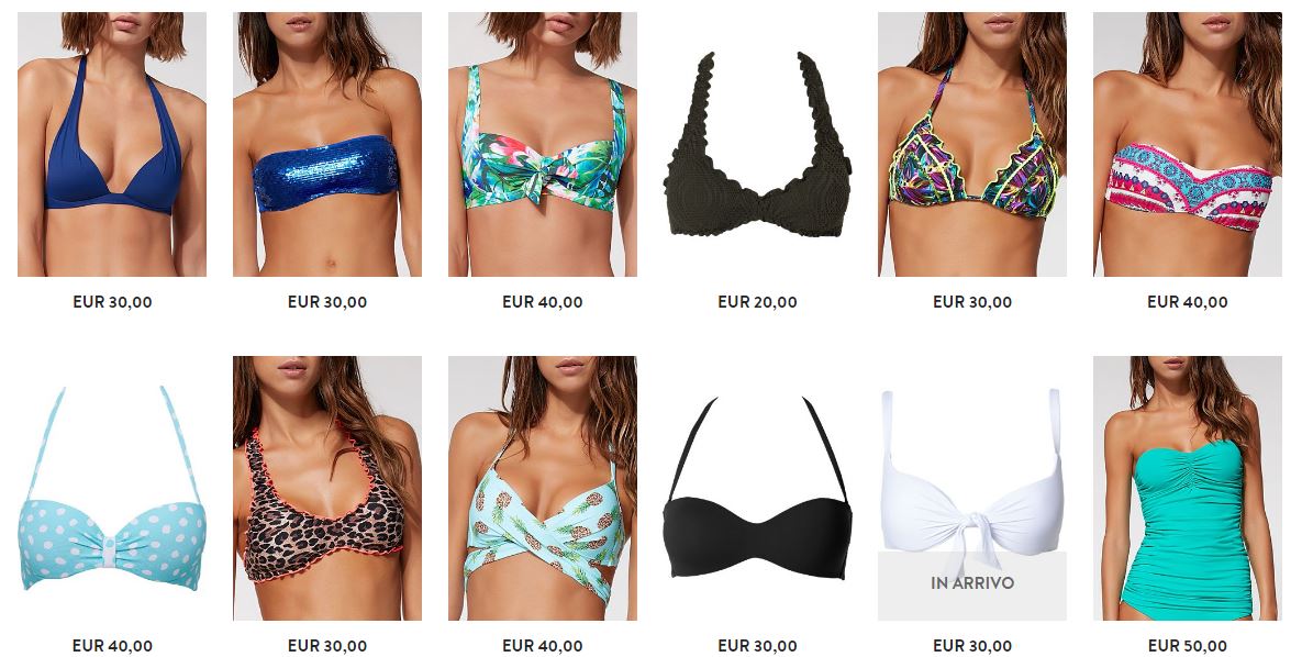 Reggiseni costumi Calzedonia estate 2017