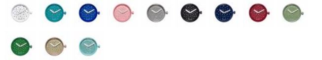 colori o clock cristal