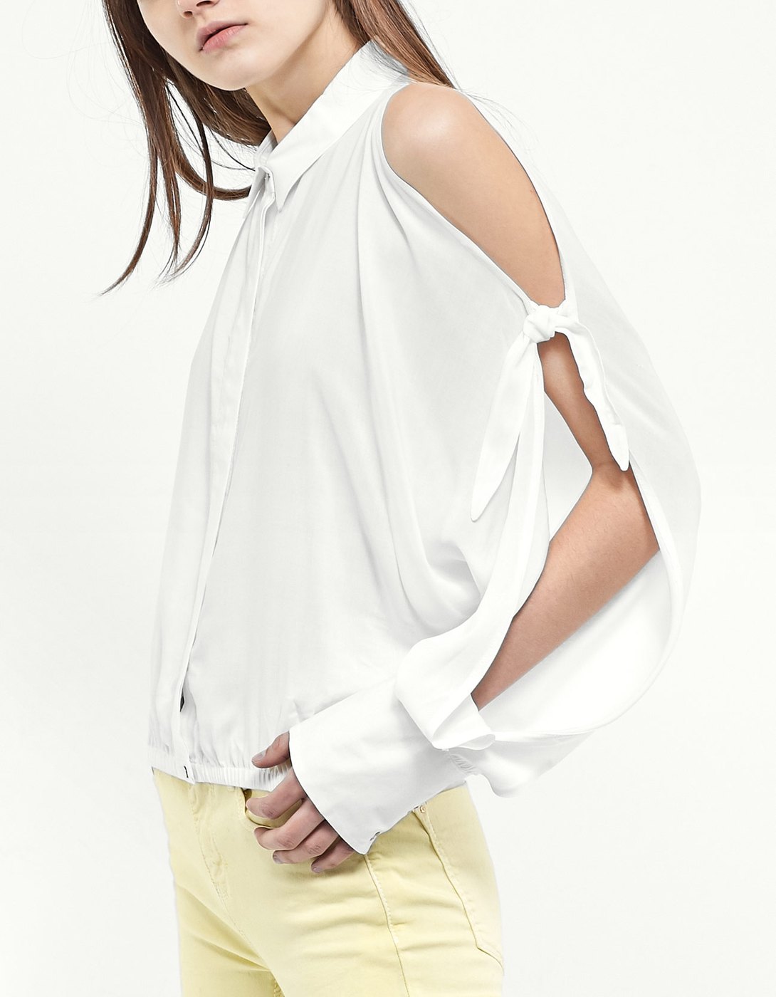 Camicia con spacchi laterali Stradivarius estate 2017