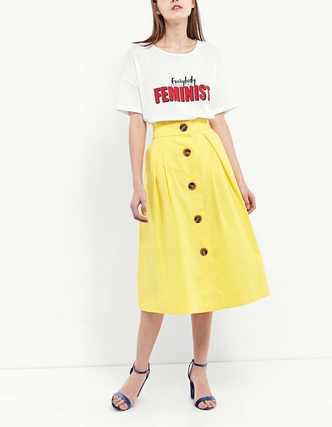 Gonna midi Stradivarius