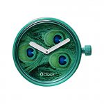 Meccanismo O clock animalier pavone verde primavera 2017