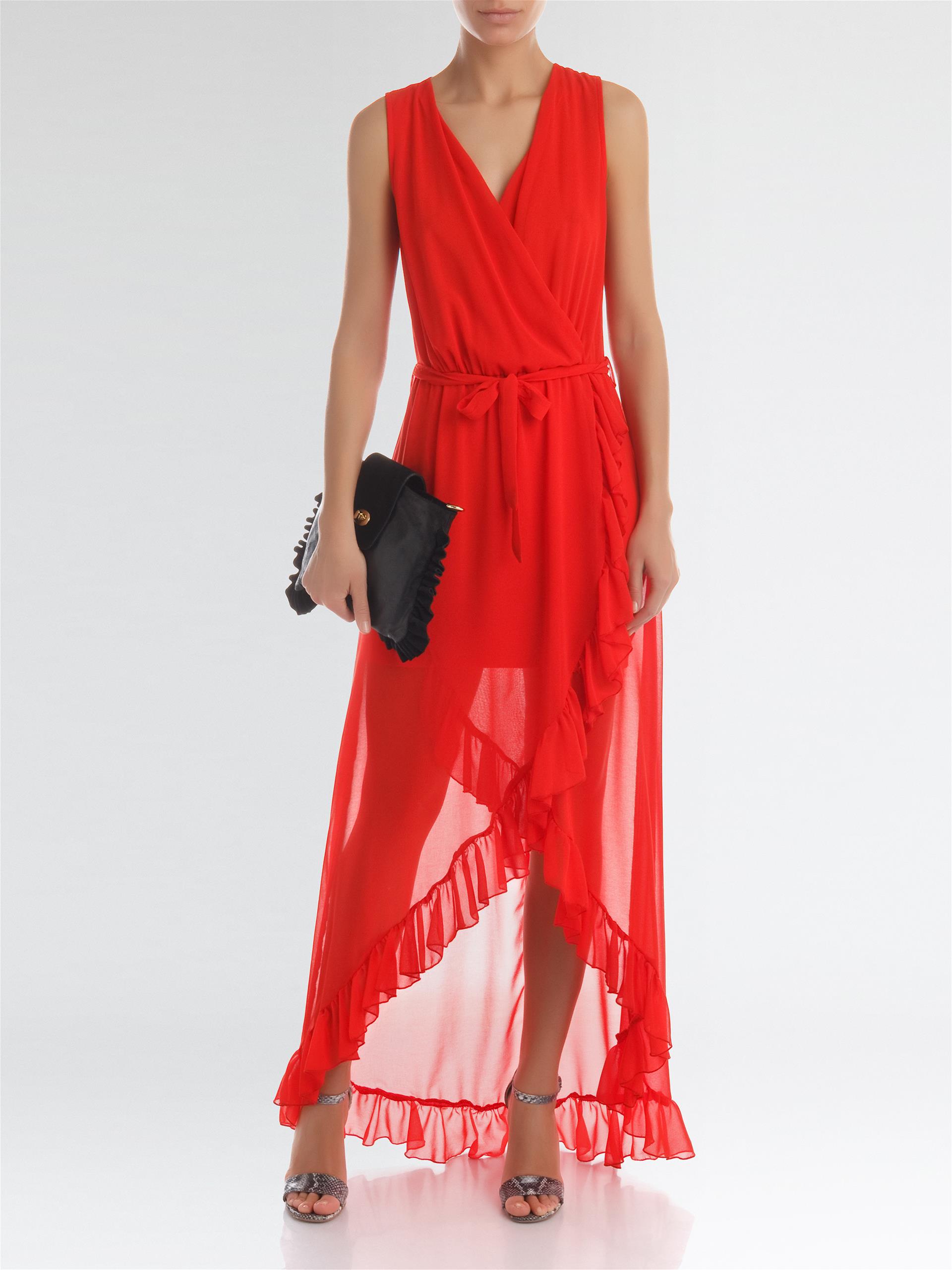 Abito lungo rosso Rinascimento estate 2017 prezzo 99 euro